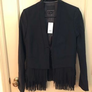 banana republic fringe tux blazer